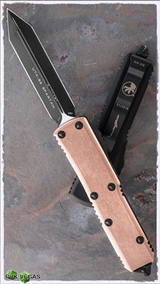 Microtech UTX-85 Spartan Copper Top Signature Series