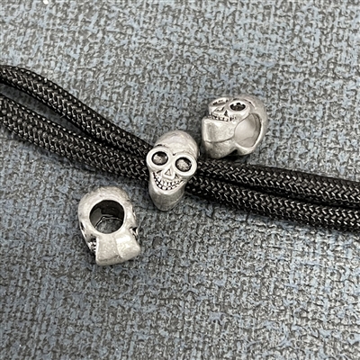 MW Pewter "Eyes In The Back Of My Head" Skull Bead