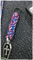 MW Cross Red White And Blue Lanyard