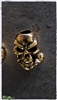 MW Brass Life and Death Skull Bead
