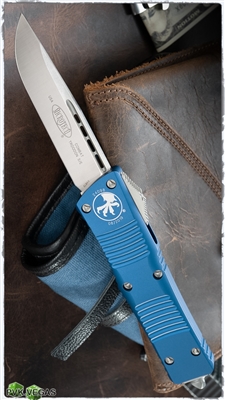 Microtech Combat Troodon S/E 143-4BL Satin Blade Blue Handle