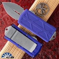 Microtech Exocet 157-10APPU Apocalyptic Blade Purple Body