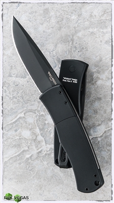 Protech Magic "Whiskers" Hidden Scale Release Auto 1.5 Black Blade Black Handle Smooth Bolster