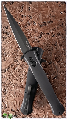 Protech Large Don Automatic Knife 1921 3D Black Handle Black Blade