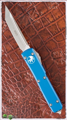 Microtech Ultratech T/E 123-4BL Satin Blade Blue Handle