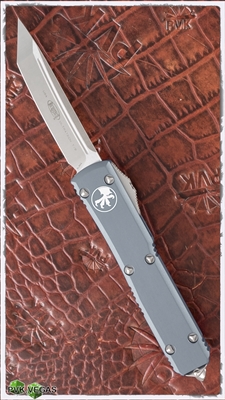 Microtech Ultratech T/E 123-4GY Satin Blade Gray Handle