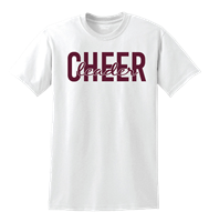 Stock Cheerleader Tee - Maroon