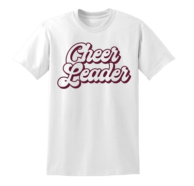 2025 Stock Cheerleader Tee - Maroon