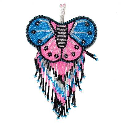 Butterfly Barrette - #377 Pink and Blue