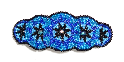 Barrette with Crystals - #108 Blue