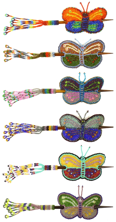 Butterfly Barrette with Stick