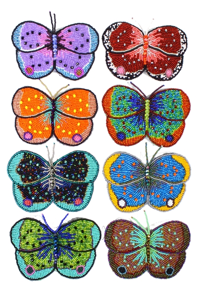 Crystal Butterfly Barrette - Assorted Colors Only