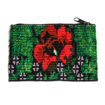 Rose Coin Purse - #213 Red