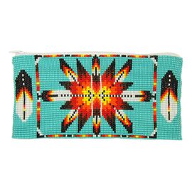 Long Starburst Coin Purse - #231 Turquoise