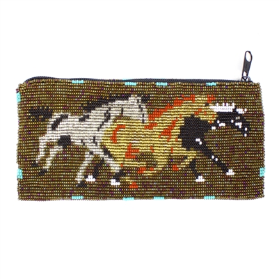 Long Horse Coin Purse - #201 Bronze