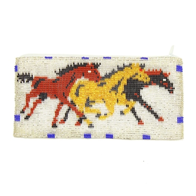 Long Horse Coin Purse - #206 Crystal