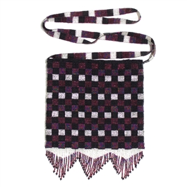 Deco Squares Shoulder Bag - Purple