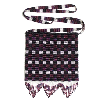 Deco Squares Shoulder Bag - Purple