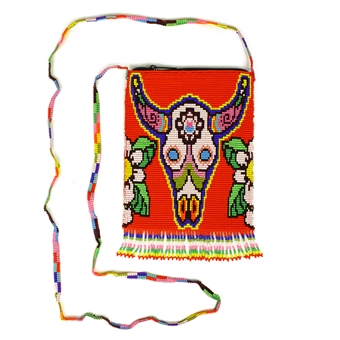 Cow Skull Shoulder Bag - #110 Red