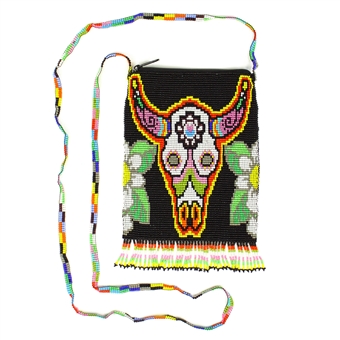 Cow Skull Shoulder Bag - #200 Black