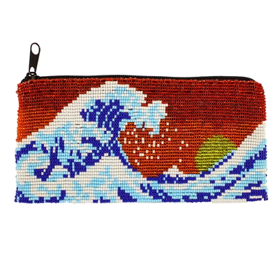 Long Wave Coin Purse - #110 Red