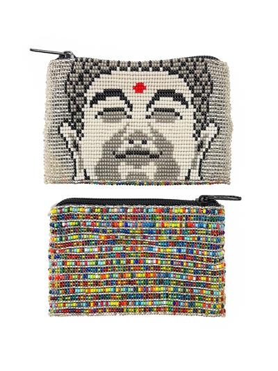 Buddha Coin Purse - #150 Crystal and Multi