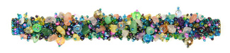 Fuzzy Bracelet with Stones - #176 Blue Multi, Double Magnetic Clasp!