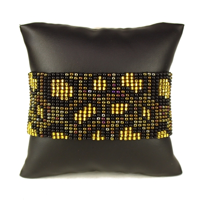 Leopard Bracelet - #370 Bronze, Gold, Black, Magnetic Clasp!