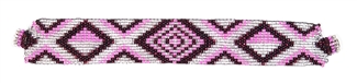 Geometric Bracelet - #364 Purple, Pink, Crystal, Magnetic Clasp!
