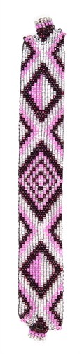 Geometric Bracelet - #364 Purple, Pink, Crystal, Magnetic Clasp!