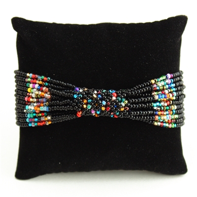 Zulu Bracelet - #298 Black Multi, Magnetic Clasp!