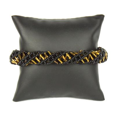 DNA Bracelet - #104 Black and Gold, Magnetic Clasp!