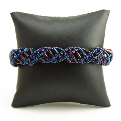 DNA Bracelet - #202 Blue Iris, Magnetic Clasp!