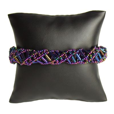 DNA Bracelet - #204 Purple Iris, Magnetic Clasp!