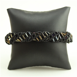 DNA Bracelet - #392 Bronze and Black, Magnetic Clasp!