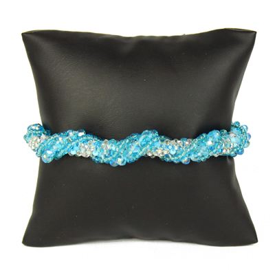 Crystal Rope Bracelet - #208 Light Blue, Magnetic Clasp!