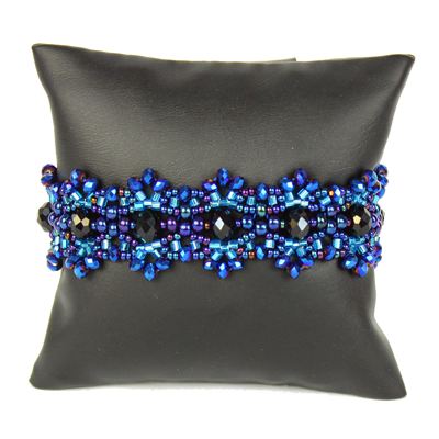 Crystalicious Bracelet - #108 Blue, Double Magnetic Clasp!