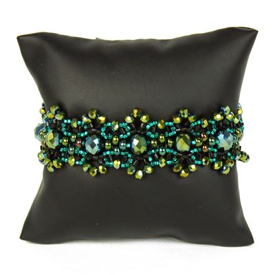 Crystalicious Bracelet - #109 Green, Double Magnetic Clasp!