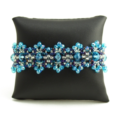 Crystalicious Bracelet - #170 Blue and Crystal, Double Magnetic Clasp!