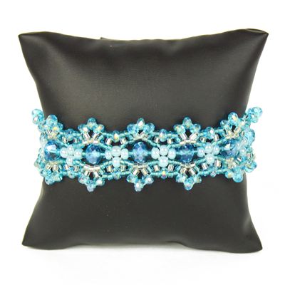 Crystalicious Bracelet - #208 Light Blue, Double Magnetic Clasp!