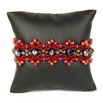 Crystalicious Bracelet - #213 Red, Double Magnetic Clasp!