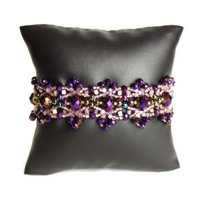 Crystalicious Bracelet - #539 Purple and Lavender, Double Magnetic Clasp!