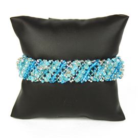 Diagonal Bracelet - #208 Light Blue, Double Magnetic Clasp!