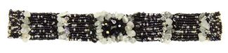 Penelope Bracelet - #102 Black and Crystal, Double Magnetic Clasp!