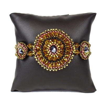 Crystal Canasta Bracelet - #103 Earth, Double Magnetic Clasp!
