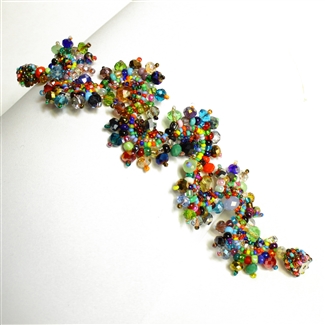 Crystal Luna Bracelet - #101 Multi, Magnetic Clasp!