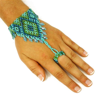 Ring Bracelet - #231 Turquoise, Magnetic Clasp!