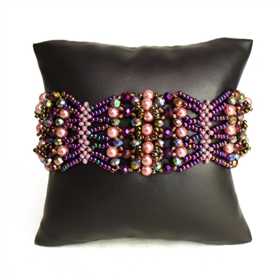 Oyster Bracelet - #210 Purple, Double Magnetic Clasp!