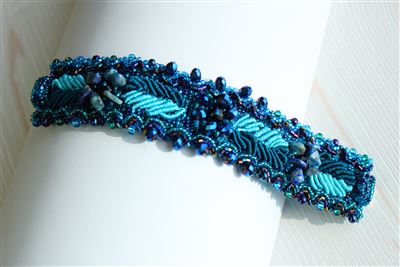 Weaving Leaves Bracelet - #108 Blue