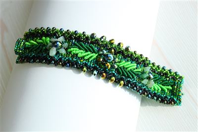 Weaving Leaves Bracelet - #109 Green